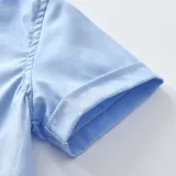 3PCS Boys Outfits  Short Sleeves Shirt and Suspender Shorts Dressy Up Baby Climb Clothes
