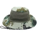 Camouflage Net Fisherman Hat Foldable Breathable Sun Hat