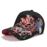 Sequin Butterfly Embroidered Cap Sunscreen Baseball Cap