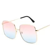 Sunglasses Multicolor Fashion Square Aviators Sunglasses Flat Mirrored Lens