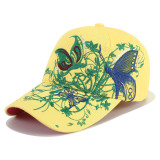 Sequin Butterfly Embroidered Cap Sunscreen Baseball Cap
