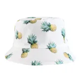 Double-Side Reversible Sunhat Pattern Bucket Cap