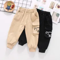 Toddler Kids Boys Unisex Overalls Elastic Waist Casual Pants