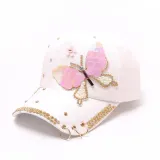 Big Butterfly Personality Hoop Cap Visor Baseball Cap