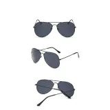 Sunglasses Multicolor Round Bottom Oversized Aviator Sunglasses Retro Flat Top With Metal Frame
