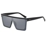 Sunglasses Square Conjoined Lens Flat Top Oversized Eyewear