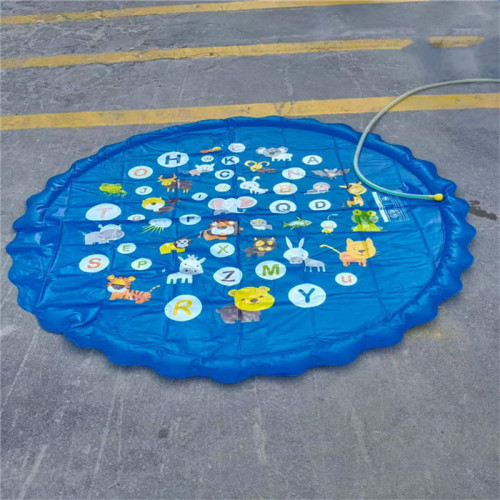 Toddler Kids Inflatable Toy Summer Outdoor Letter Water Spray Play Mat