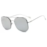 Sunglasses Metal Irregular rhombus Lens Frame Aviator Eyewear