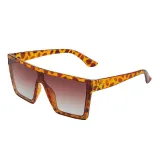 Sunglasses Multicolor Square Oversized UV Protection Vintage Retro Flat Top With Frame