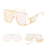 Sunglasses Trendy  Integrated Square Oversized UV400 Protection Trendy Flat Top With Frame
