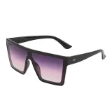 Sunglasses Multicolor Square Oversized UV Protection Vintage Retro Flat Top With Frame