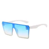 Gradual Sunglasses Multicolor Square Integrated Oversized Vintage Flat Top With Frame