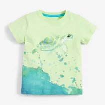 Toddler Kids Boys Sea Animals  Short Sleeve T-shirt
