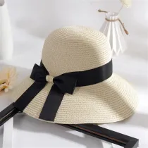 Fashion Bow Sun Hat Outdoor Beach Sun Hat