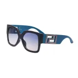 Sunglasses Oversized Frame Hollow Out Wide Glasses Legs Retro Eyewear