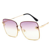 Sunglasses Multicolor Bee Charm Rectangle Oversized Shades Retro Flat Top With Frame