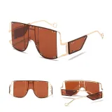 Sunglasses Trendy  Integrated Square Oversized UV400 Protection Trendy Flat Top With Frame