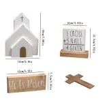 Easter Scene Wooden Decoration With Jesus Tomb-Easter Tray Bundle Kit