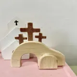 Easter Scene Wooden Decoration With Jesus Tomb-Easter Tray Bundle Kit