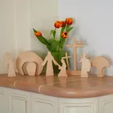Easter Scene Wooden Decoration With Jesus Tomb-Easter Tray Bundle Kit