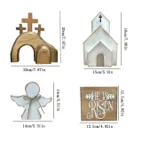 Easter Scene Wooden Decoration With Jesus Tomb-Easter Tray Bundle Kit