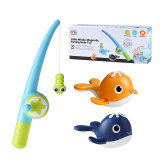 Kids Bathtub Toys Fishing Rod Shower Whale Spray Water