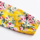 Toddler Girls Cherry Flowers Long Sleeve Casual Dress