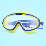 Kids Big Frame Swimmimg Goggles with Earplugs Anti-fog Waterproof