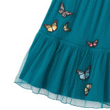 Toddler Girls Green Butterfly Tutu Dress
