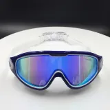 Kids Big Frame Swimming Goggles Diving with Earplugs Anti-fog Waterproof Glasses