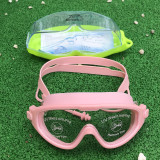 Kids Big Frame Swimmimg Goggles with Earplugs Anti-fog Waterproof