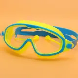 Kids Big Frame Swimmimg Goggles with Earplugs Anti-fog Waterproof