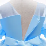 Toddler Girls Petal Formal Dress Mesh Short Sleeve Gowns Dress
