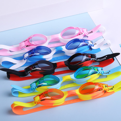 Kids Silicone UV Protection Swimmimg Goggles Anti-fog Waterproof Eyewear Glasses