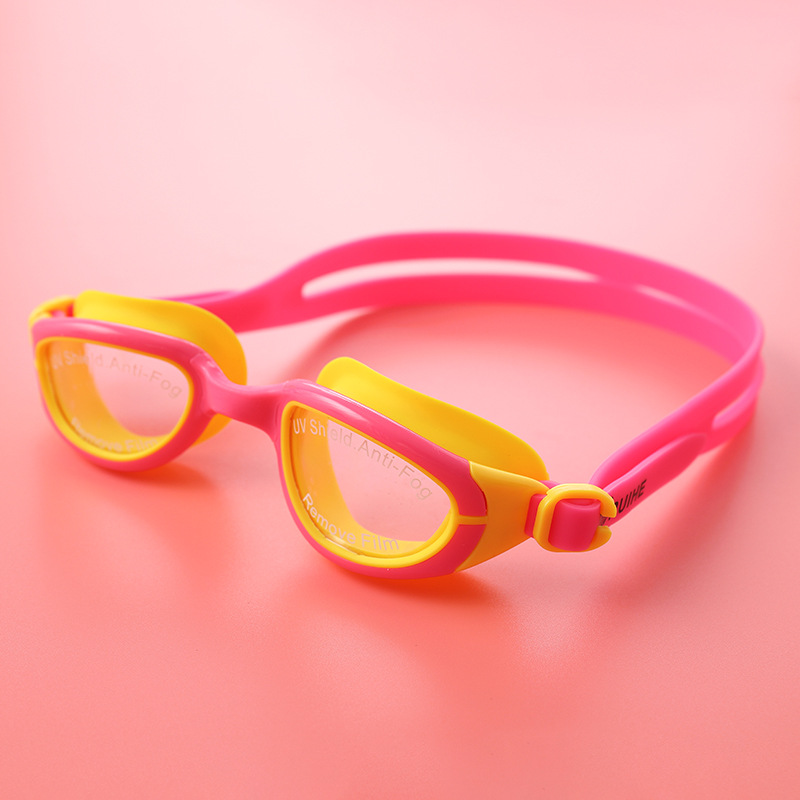 Kids Silicone Swimmimg Goggles Anti-fog Waterproof Eyewear Glasses