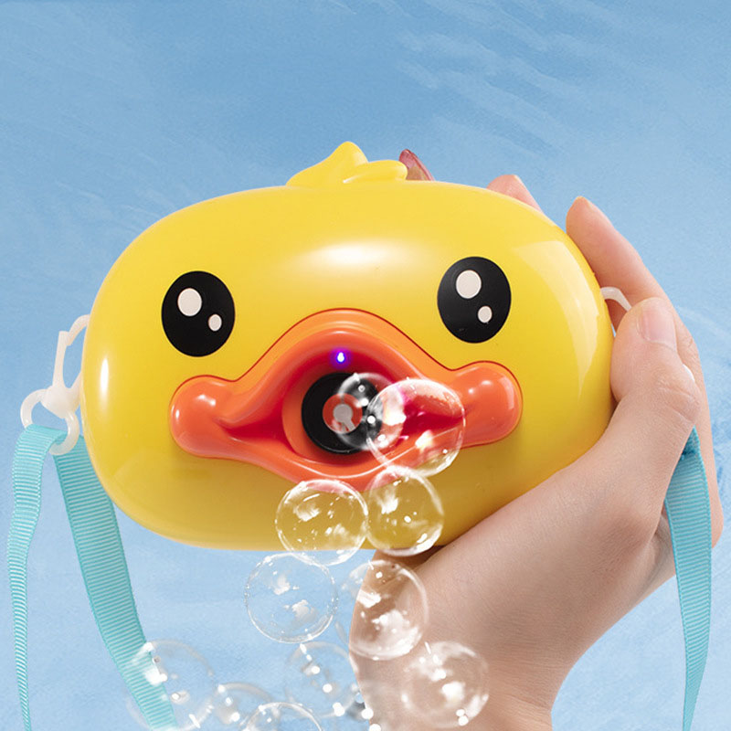 Kids Duck Camera Automatic Electric Soap Bubble Machine