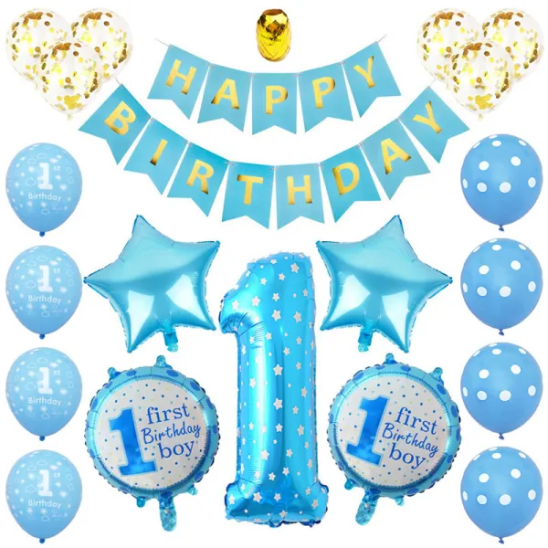 Happy Birthday Decorations For Celebrating Toddler's First Birthday