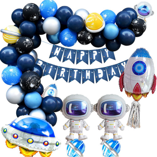 Happy Birthday Space Man Theme Decorations For Kids Birthday