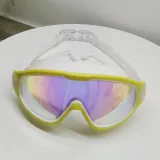 Kids Big Frame Swimming Goggles Diving with Earplugs Anti-fog Waterproof Glasses