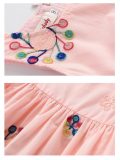 Toddler Girls Embroidery Sunflower Sleeveless Summer Cotton Dress