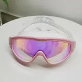 Kids Big Frame Swimming Goggles Diving with Earplugs Anti-fog Waterproof Glasses
