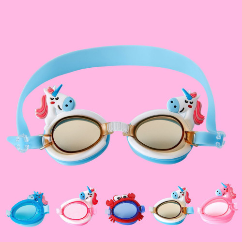 Kids Anti-fog Unicorn Swim Goggles Waterproof Eyewear Glasses