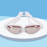 Kids Swimming Goggles Anti-fog Waterproof with Earplugs Eyewear Glasses-Matte
