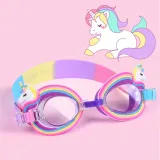 Kids Cartoon Mermaid Swimmimg Goggles Anti-fog Waterproof Eyewear Glasses