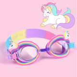 Kids Cartoon Mermaid Swimmimg Goggles Anti-fog Waterproof Eyewear Glasses