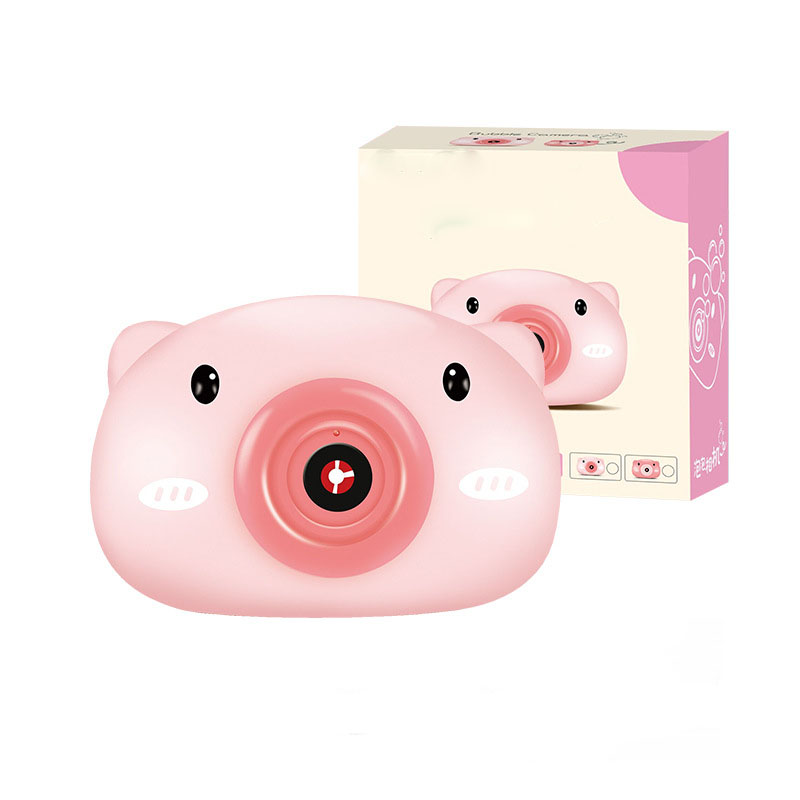 Kids Pig Camera Automatic Electric Soap Bubble Machine