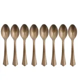 50PCS 10Sets Bronzing Dot Theme Birthday Decoration with Tablecloth Tableware Tissue Dinner Plate Paper Cup Set