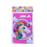 Dream Unicorn Theme Birthday Decoration with Tablecloth Tableware Paper Cup Straw Invitation Card Hat Set