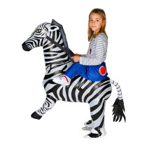Toddler Kids Inflatable Zebra Halloween Costume Cosplay Suit For Kids and Adult