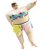 Adult Inflatable Hula Halloween Costume Cosplay Suit
